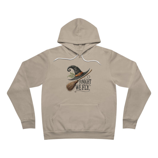 Witch Hat & Broom Hoodie - "Tonight We Fly" Halloween Pullover