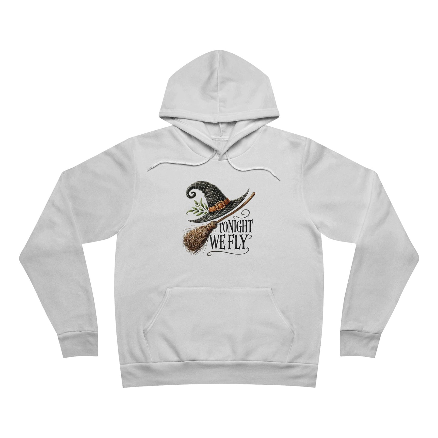 Witch Hat & Broom Hoodie - "Tonight We Fly" Halloween Pullover