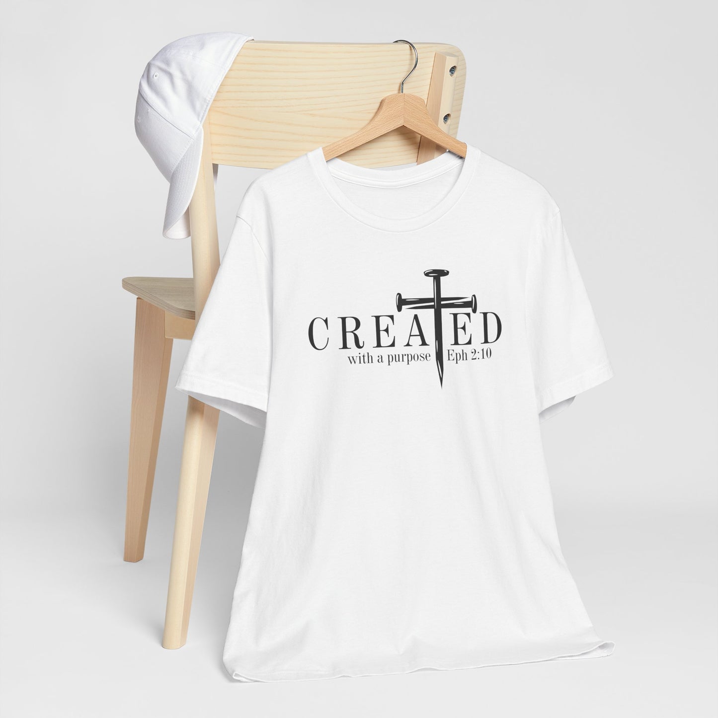 Created With a Purpose Ephesians 2:10 Christian Graphic Tee