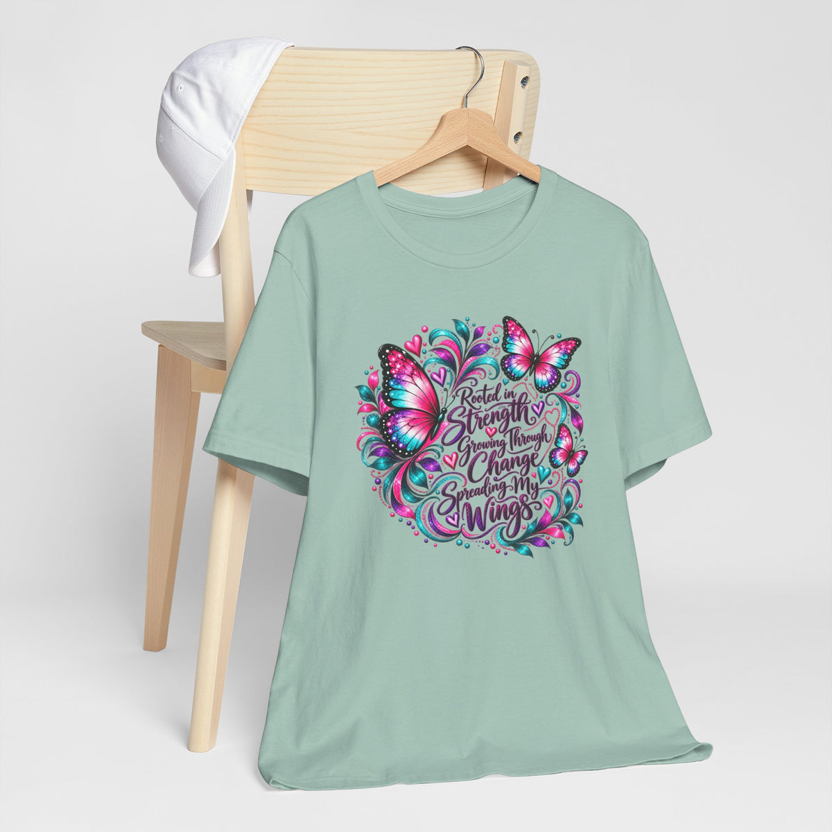 Rooted in Strength Women's Butterfly Graphic Tee