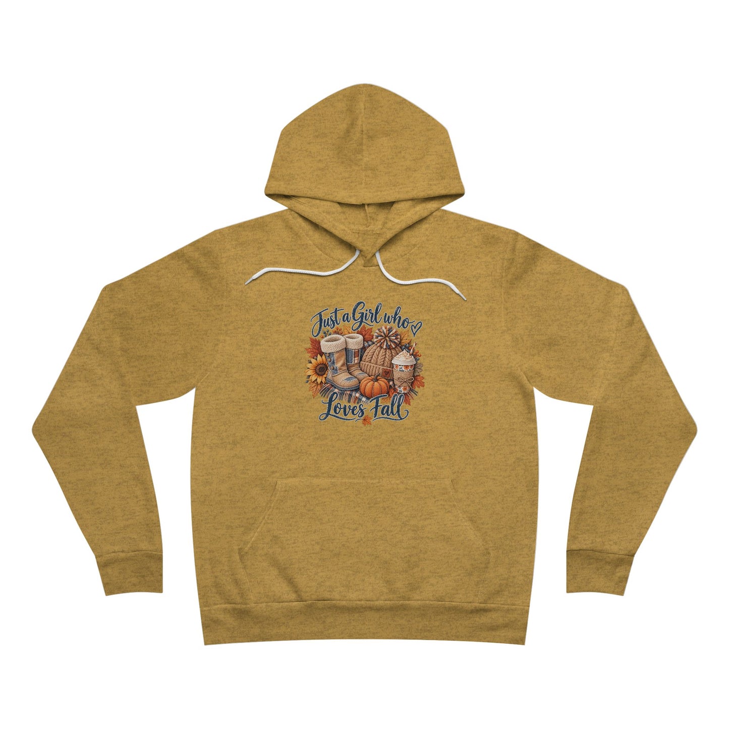 Autumn Cats Graphic Hoodie — Cozy Fall Cat Paw & Pumpkin Design