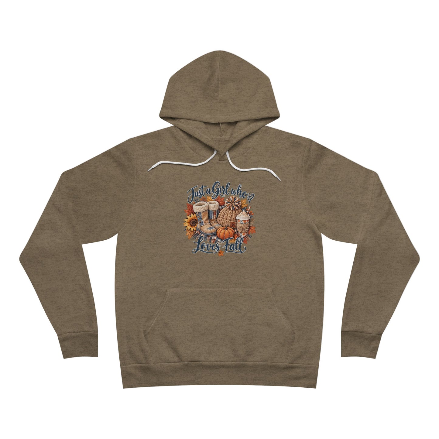 Autumn Cats Graphic Hoodie — Cozy Fall Cat Paw & Pumpkin Design