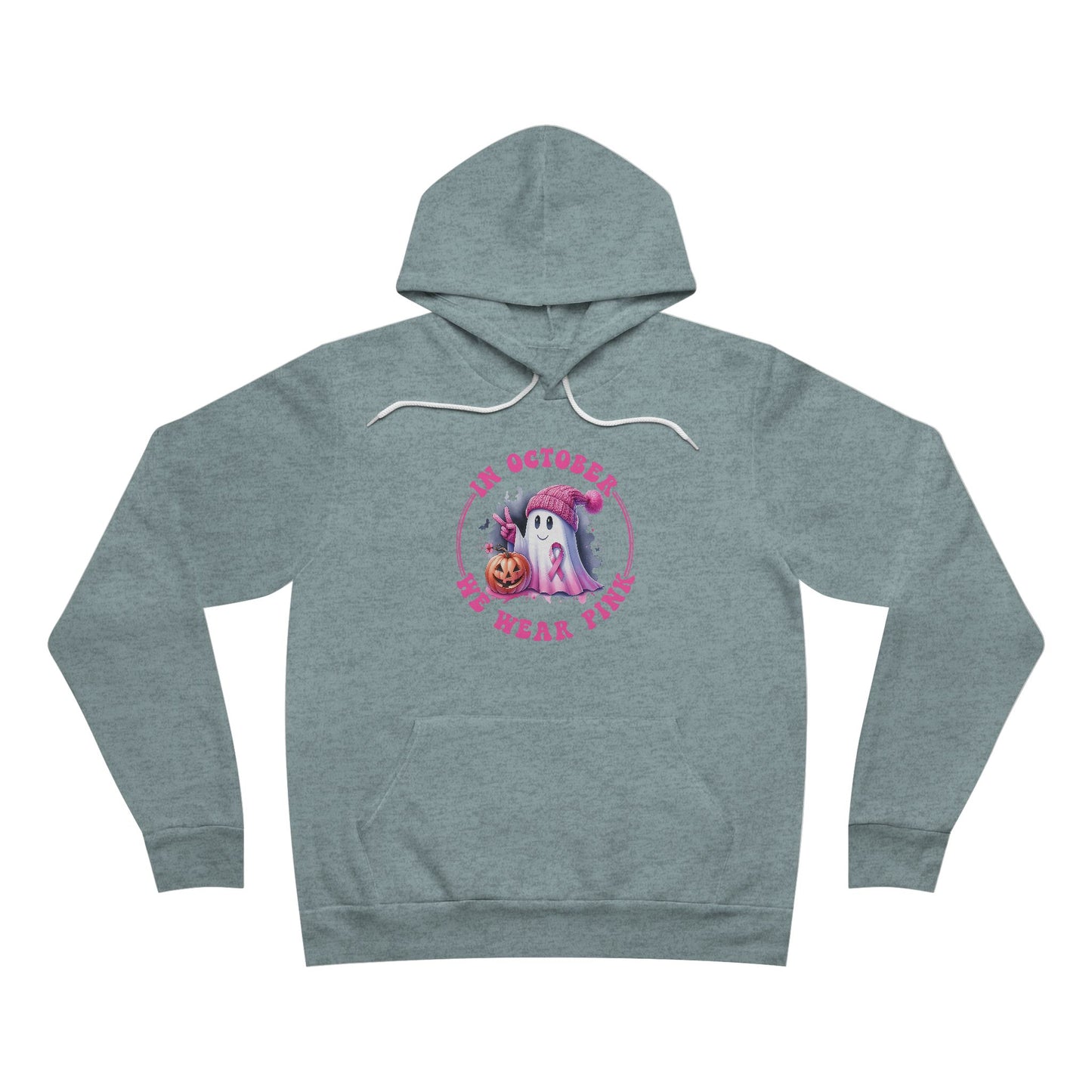 In October We Wear Pink Breast Cancer Awareness Halloween Hoodie