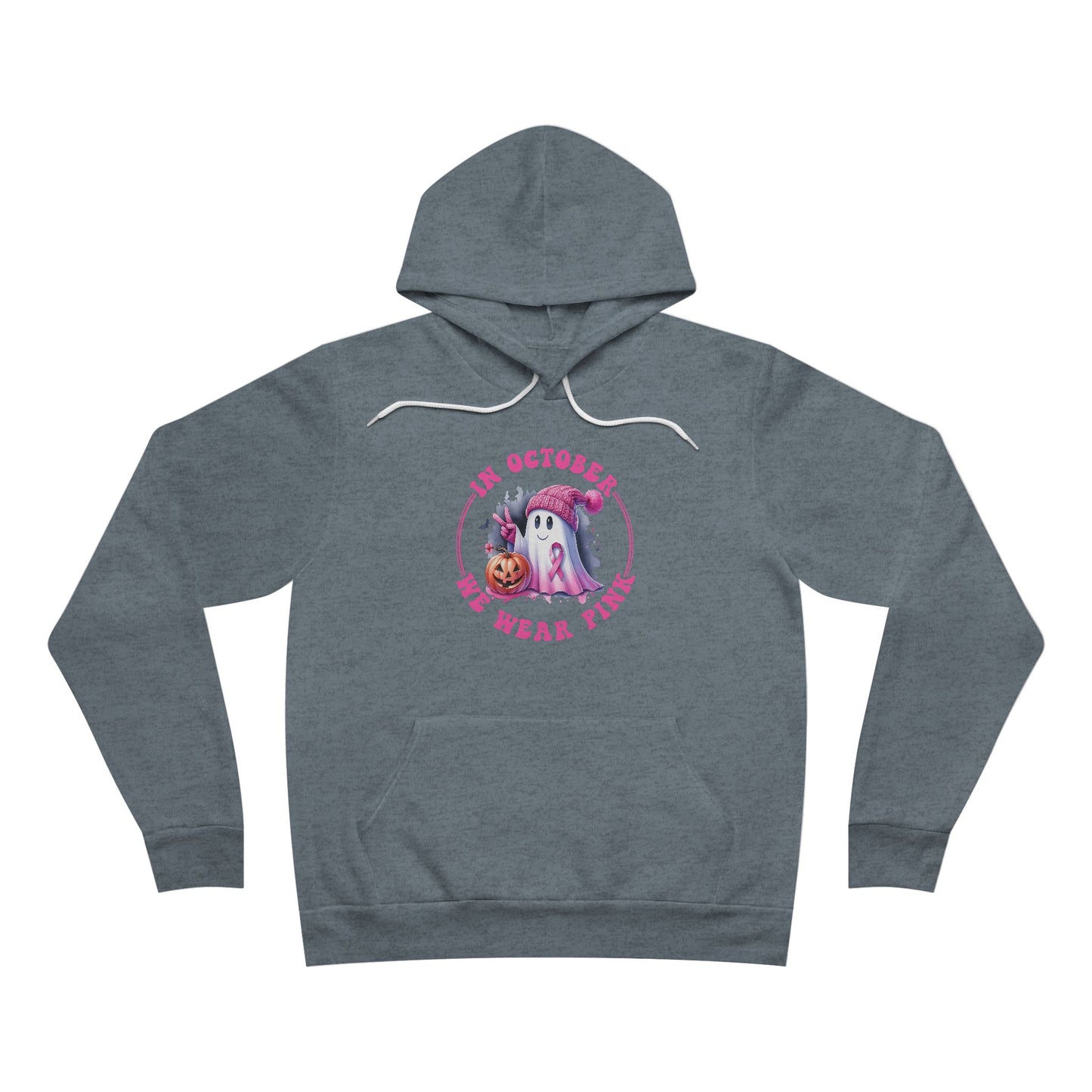 In October We Wear Pink Breast Cancer Awareness Halloween Hoodie