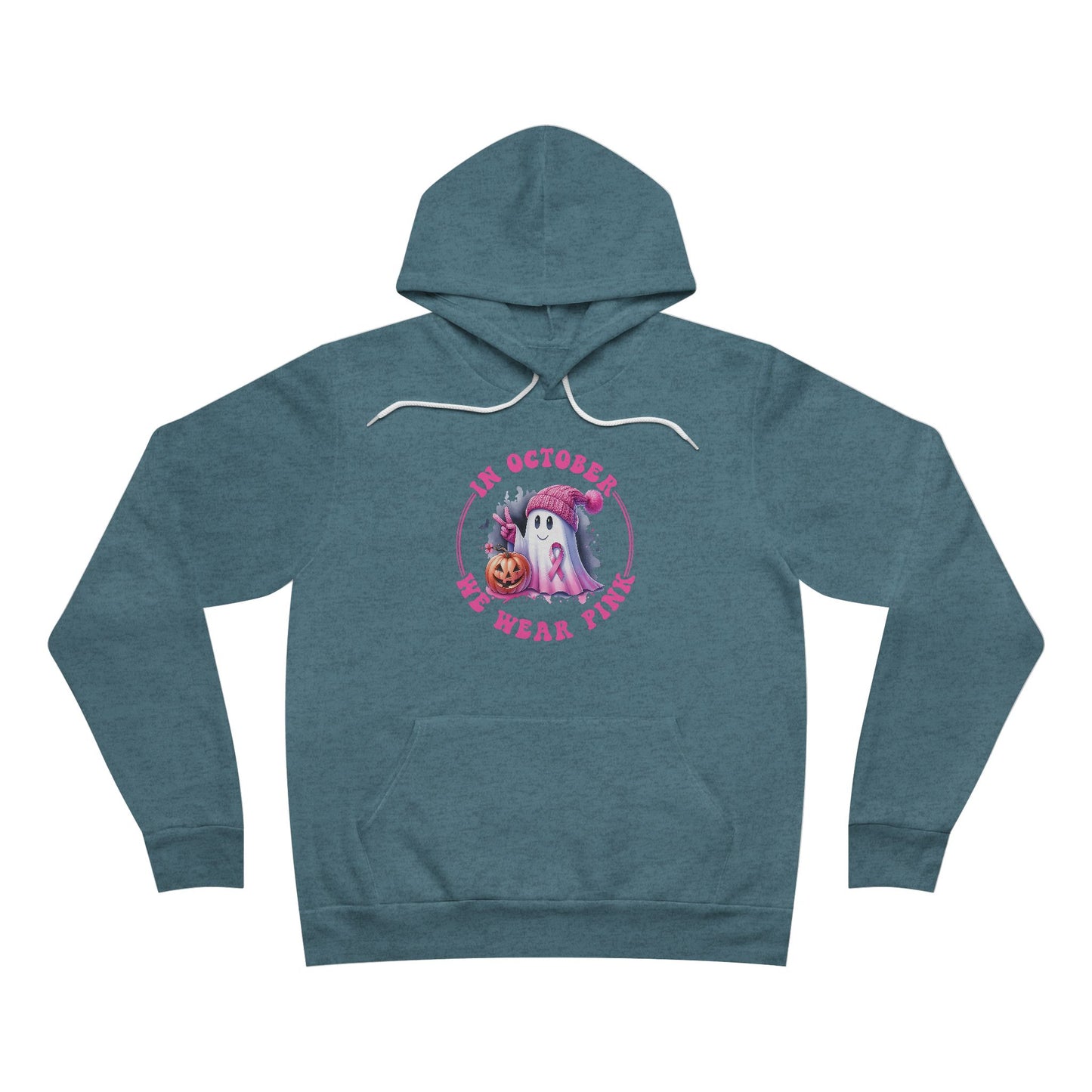 In October We Wear Pink Breast Cancer Awareness Halloween Hoodie