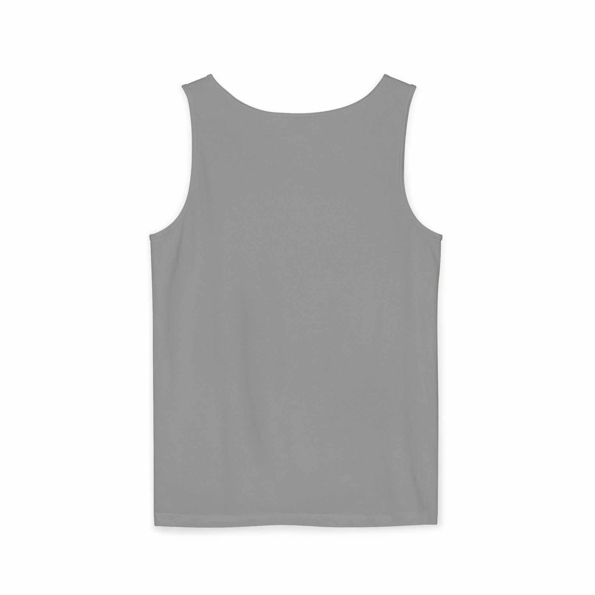 Patriotic watercolor flower floral graphic on soft cotton tank top with relaxed fit and hand-painted style