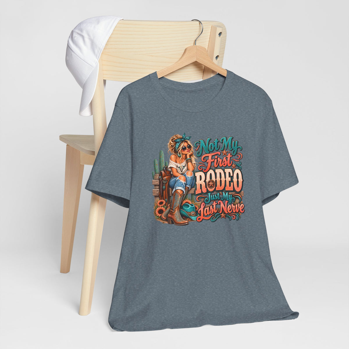 Not My First Rodeo Western Cowgirl Graphic T-Shirt