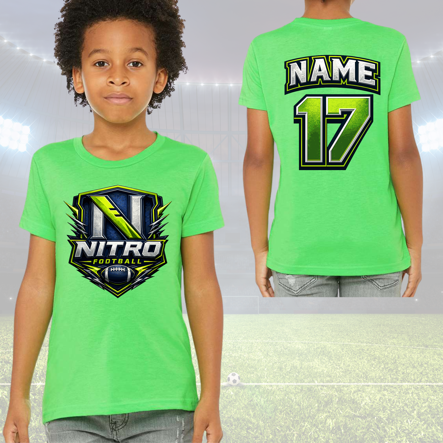 Nitro Football Youth Unisex Crew Neck Tee
