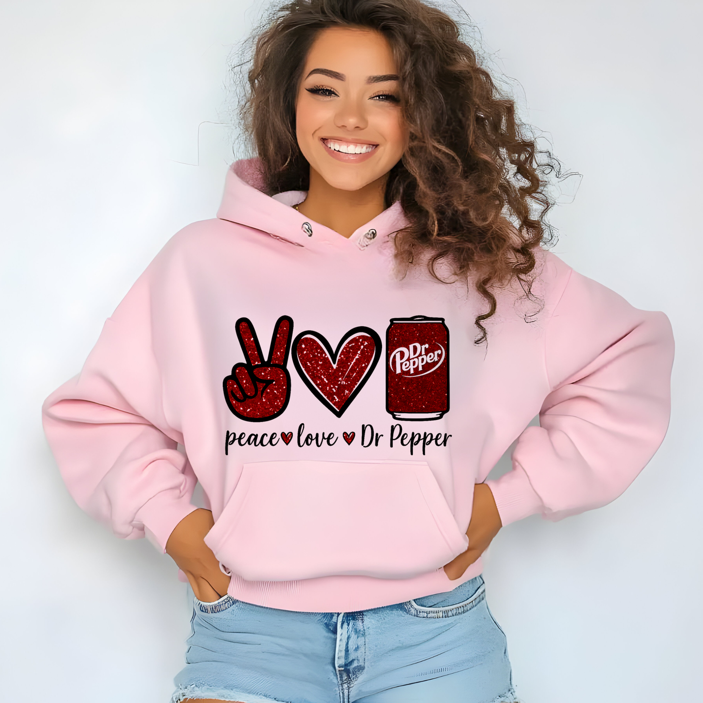 Peace Love Dr Pepper Adult Shirts