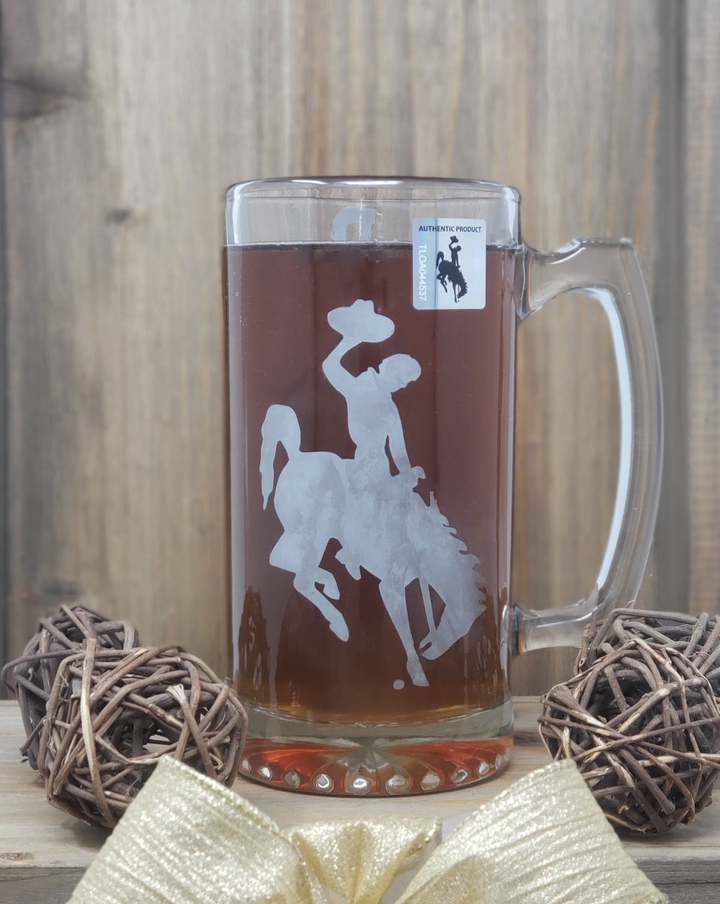 Wyoming Cowboy Large Beer Mugs