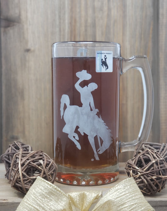 Wyoming Cowboy 20 oz Beer Mugs