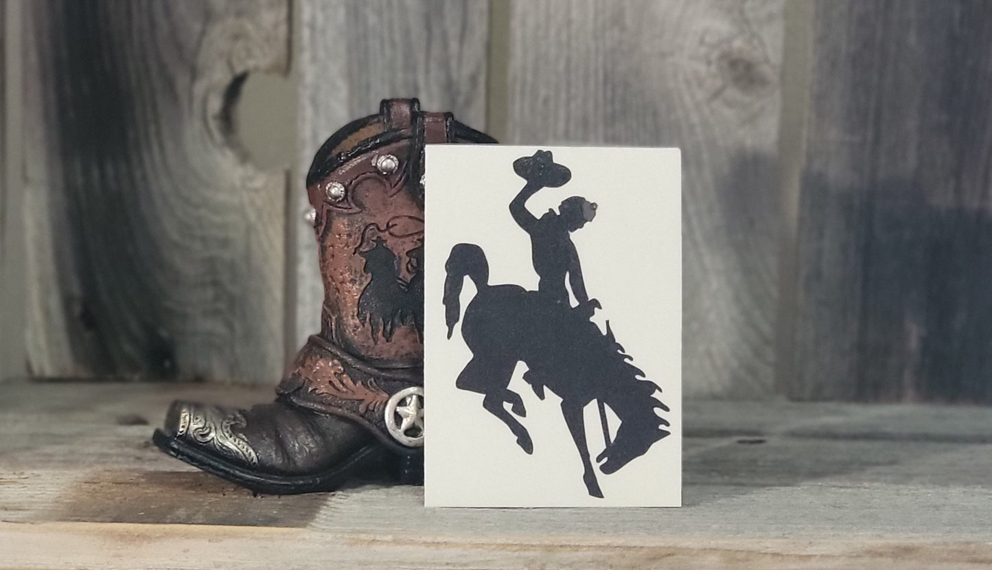 Wyoming Cowboy Decals 4" Decals