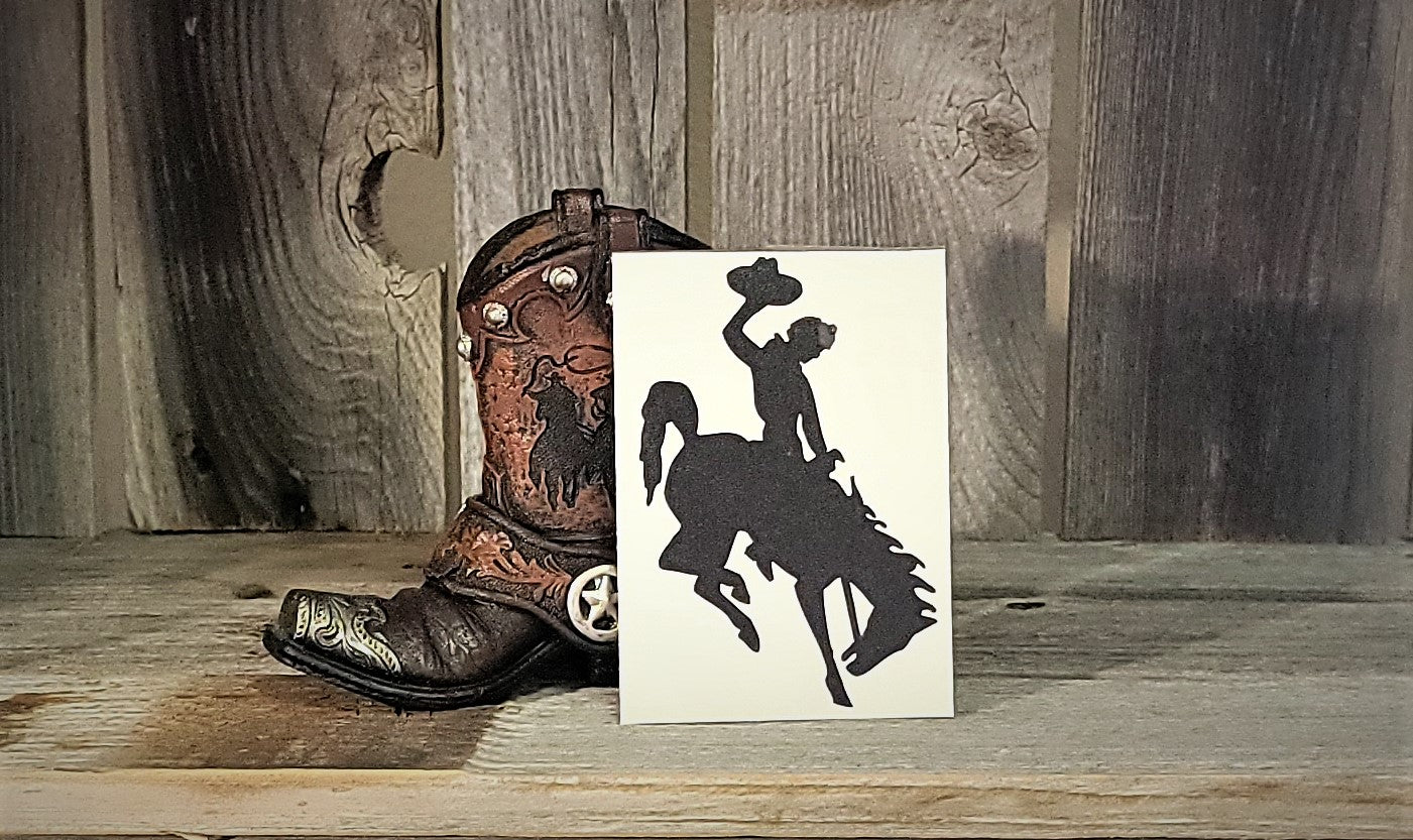 Wyoming Cowboy Decals 4" Decals