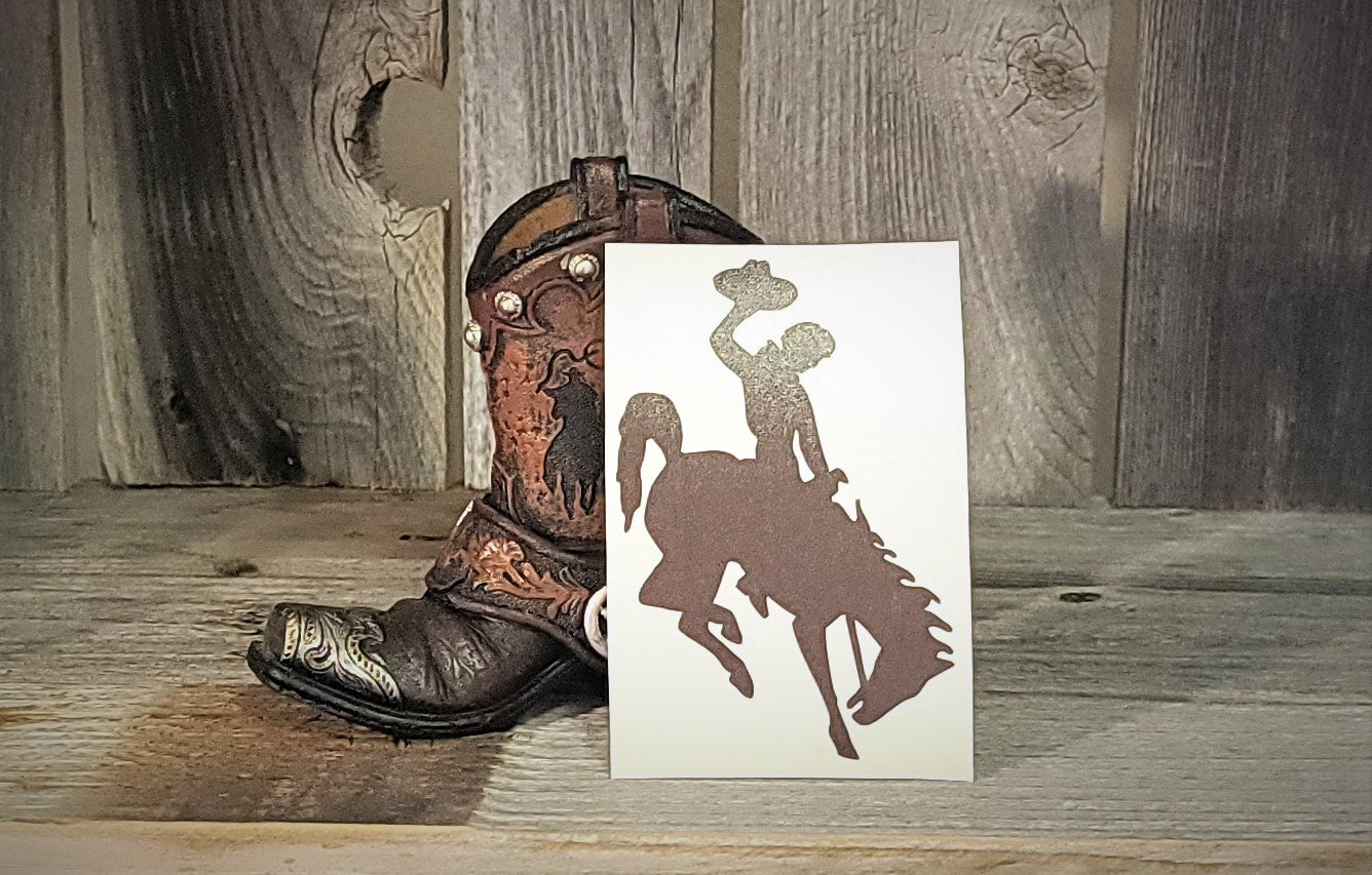 Wyoming Cowboy Decals 4" Decals