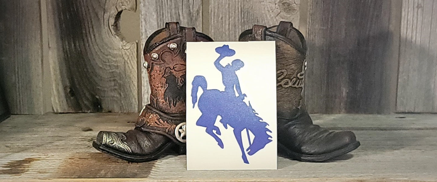 Wyoming Cowboy Decals 4" Decals