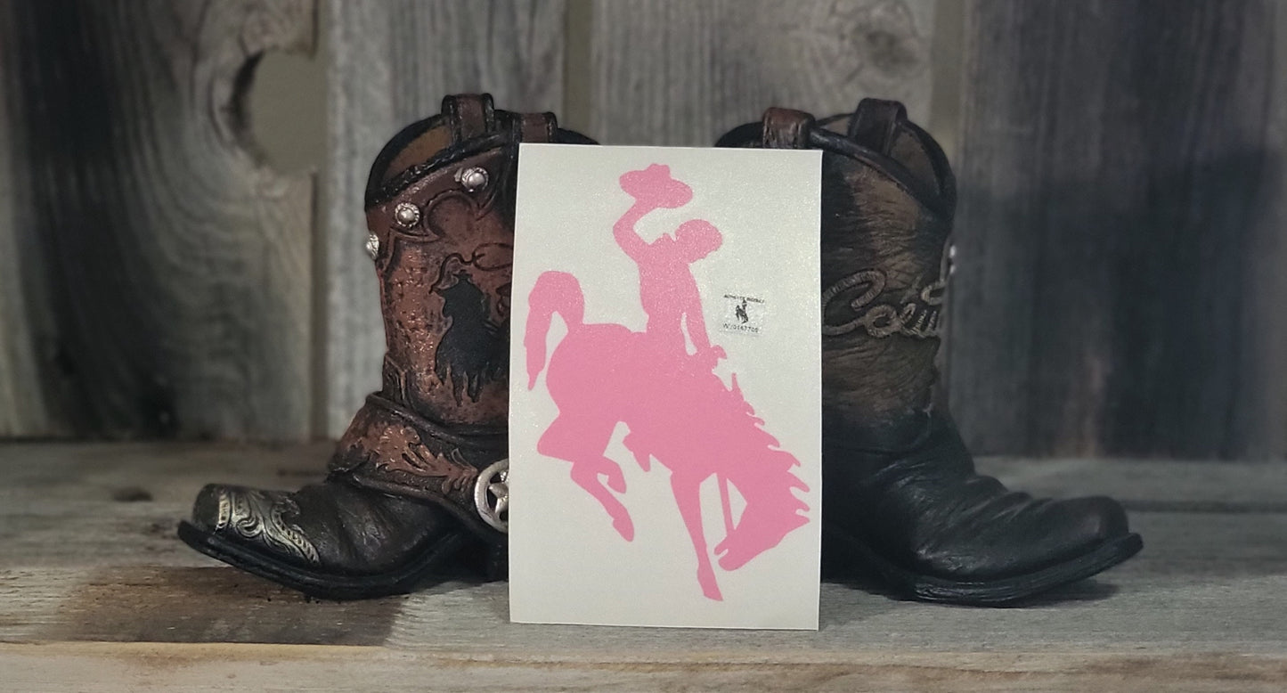Wyoming Cowboy Decals 4" Decals