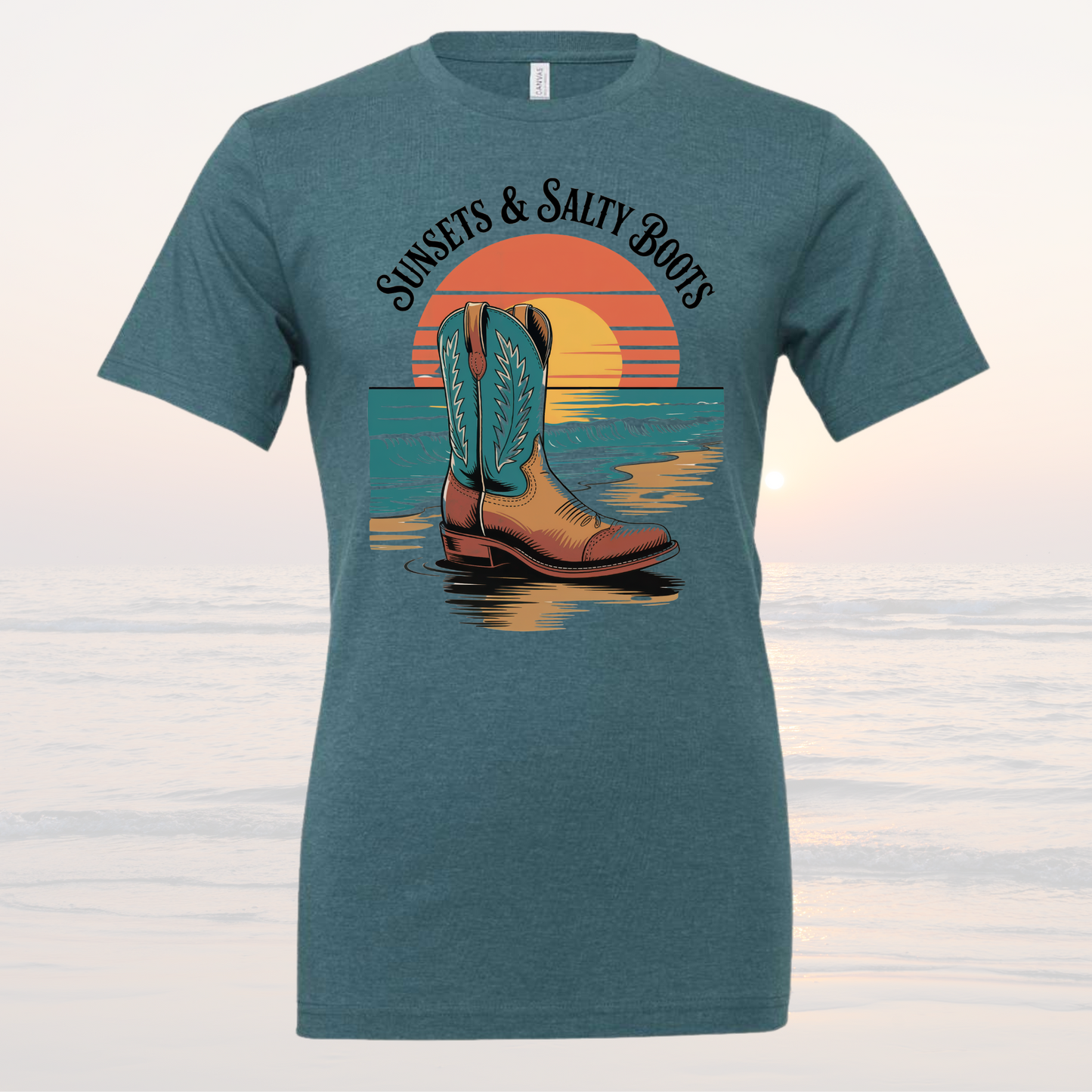 Sunsets & Salty Boots Tee