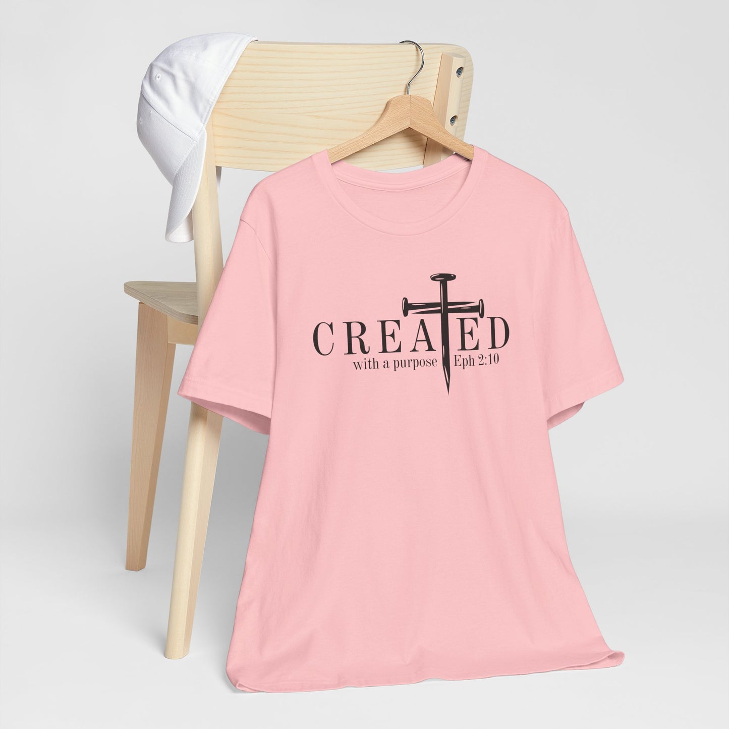 Created With a Purpose Ephesians 2:10 Christian Graphic Tee