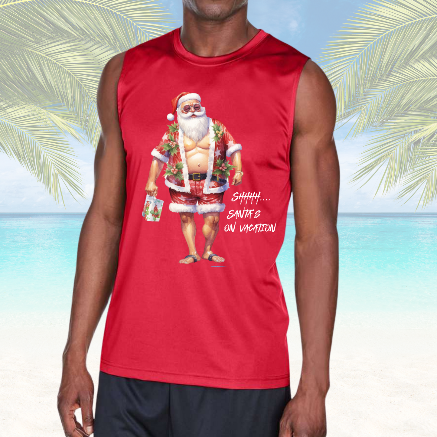 Santa is on Vacation Tank Top
