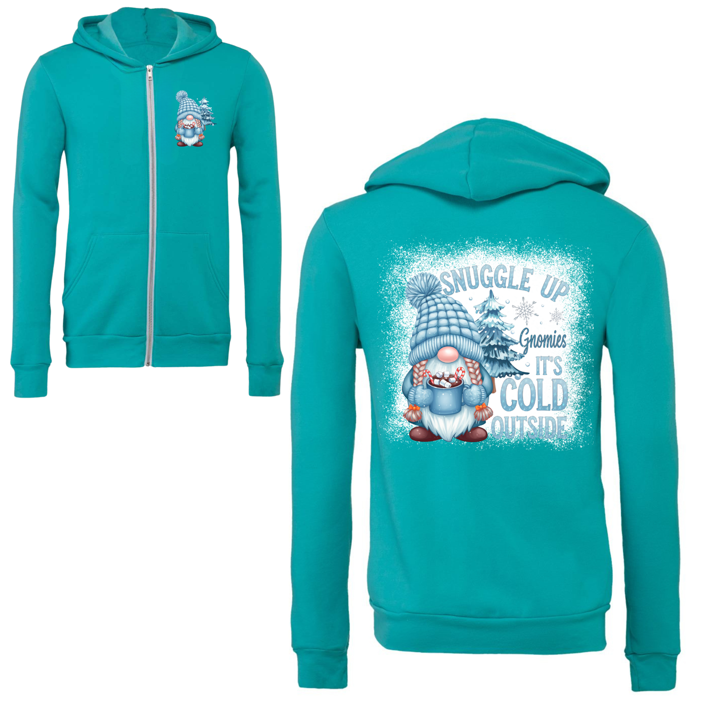 Gnome It's Cold Outside Zip Up Hoodie