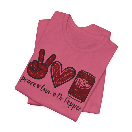 Peace Love Soda T-Shirt – Cute Graphic Tee for Soda Lovers