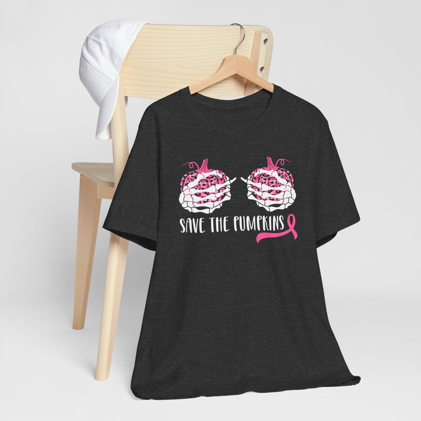 Save the Pumpkins Breast Cancer Awareness Halloween Tee