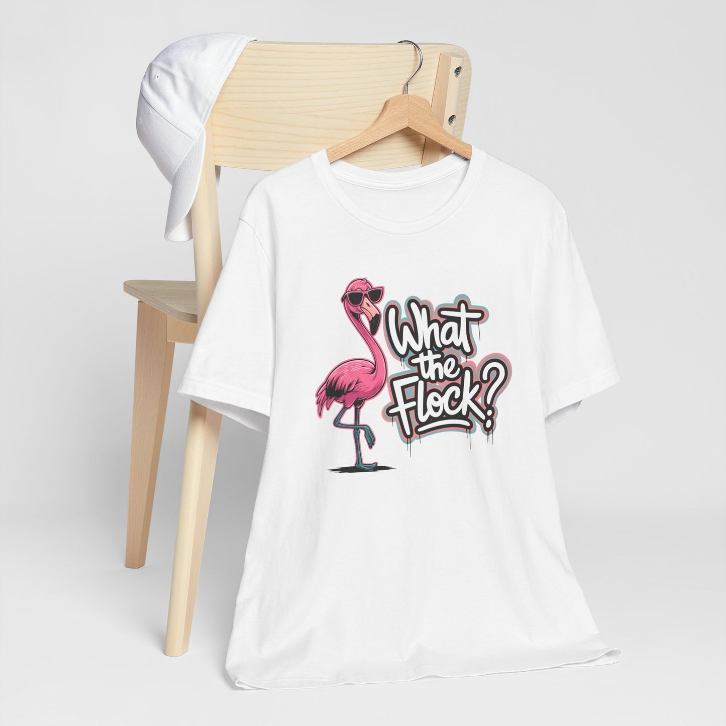 Funny Flamingo Shirt – What The Flock Summer Graphic Tee for Women