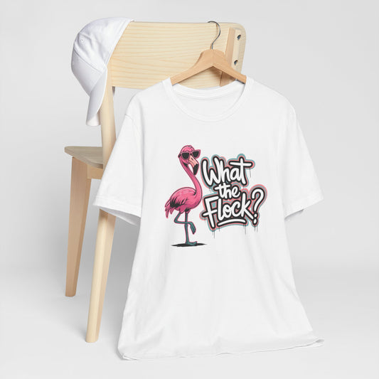 Funny Flamingo Shirt – What The Flock Summer Graphic Tee for Women