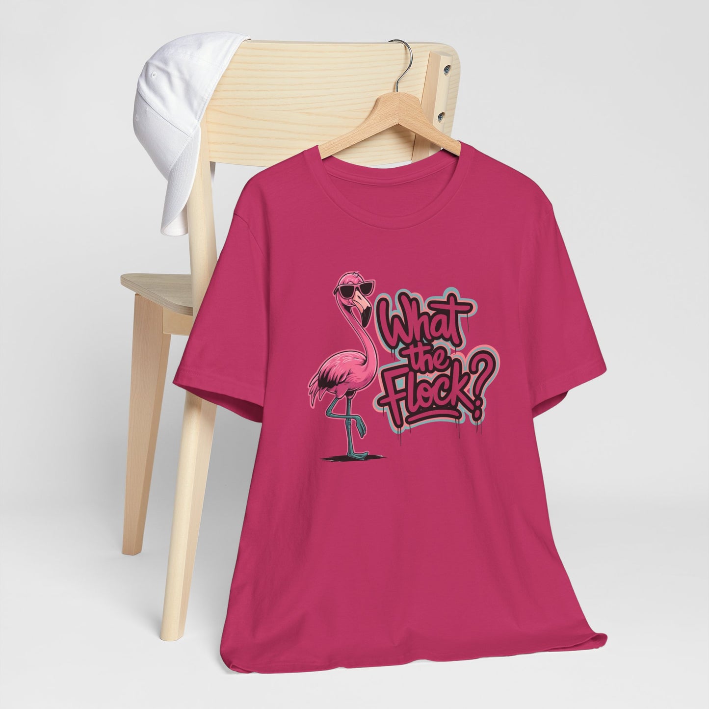 Funny Flamingo Shirt – What The Flock Summer Graphic Tee for Women
