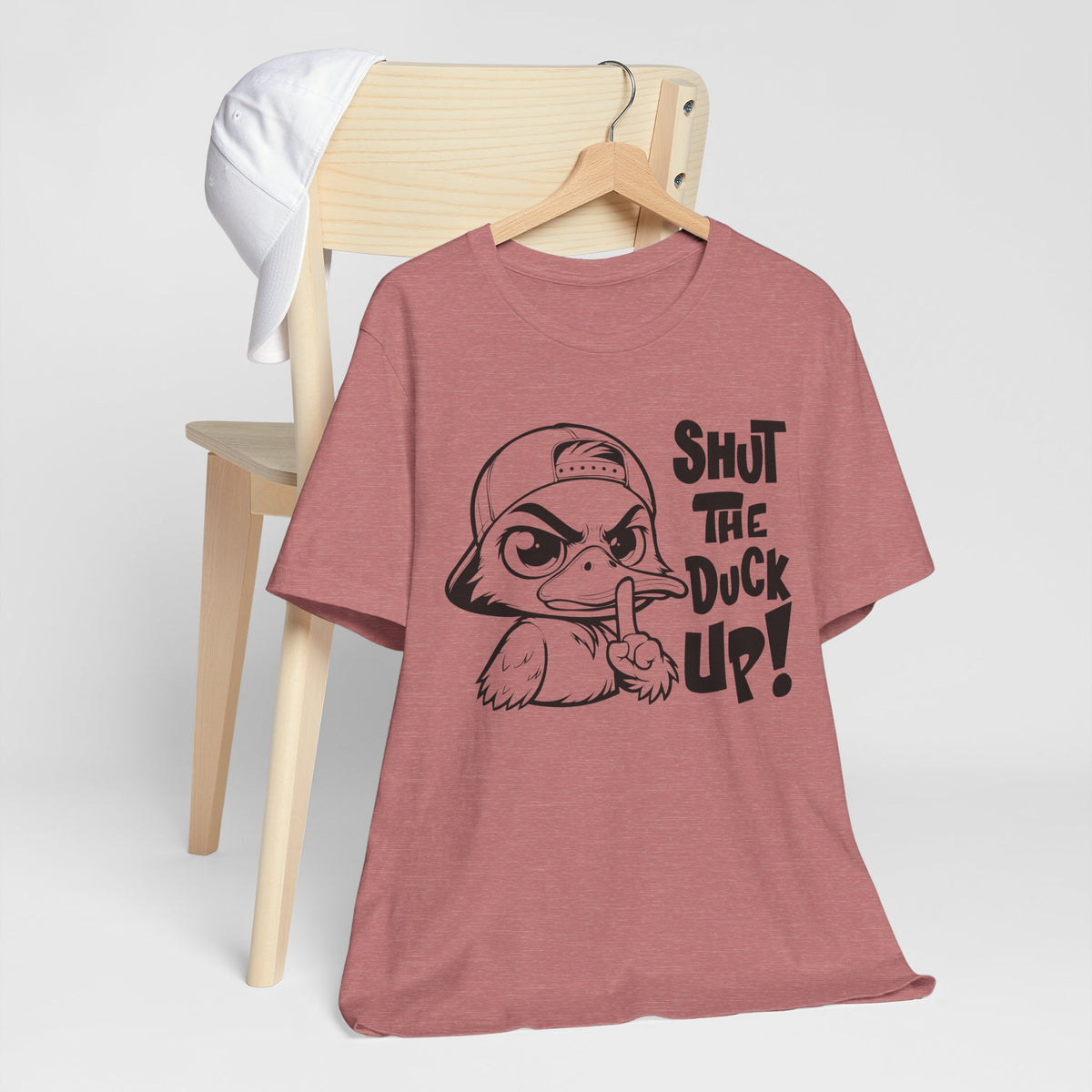 Shut The Duck Up Funny Graphic Tee – Women’s Humor Shirt
