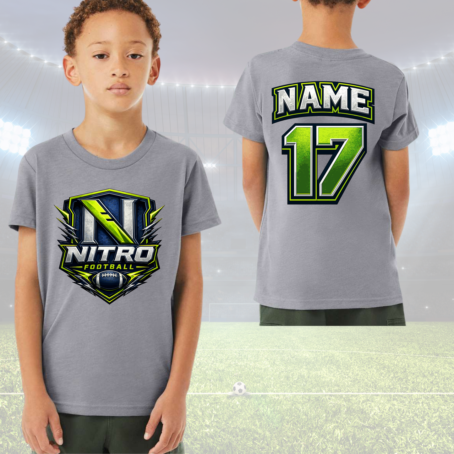 Nitro Football Youth Unisex Crew Neck Tee
