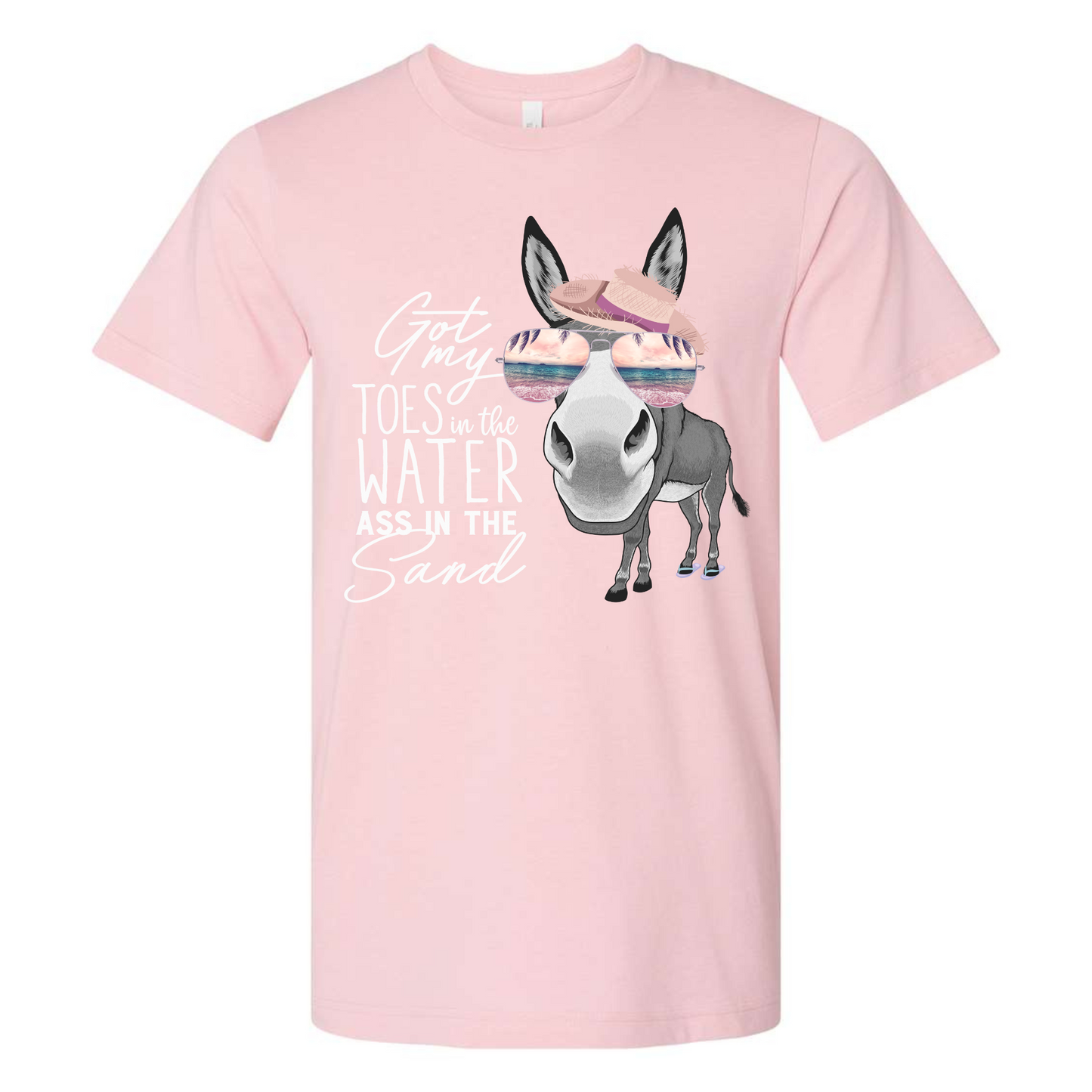 Shirts for Beach Vacation - Toes in the Water Ass In The Sand Tee