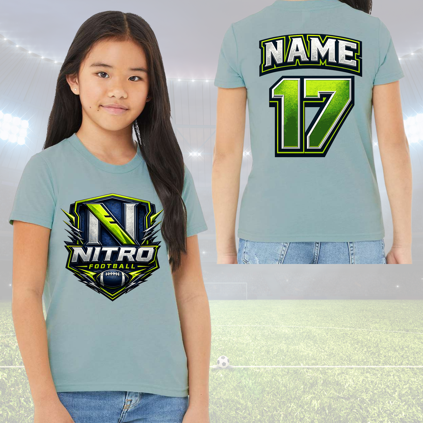 Nitro Football Youth Unisex Crew Neck Tee