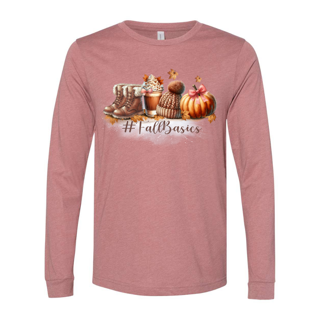 Fall Basics Long Sleeve Tee | Cozy Autumn Unisex Shirt
