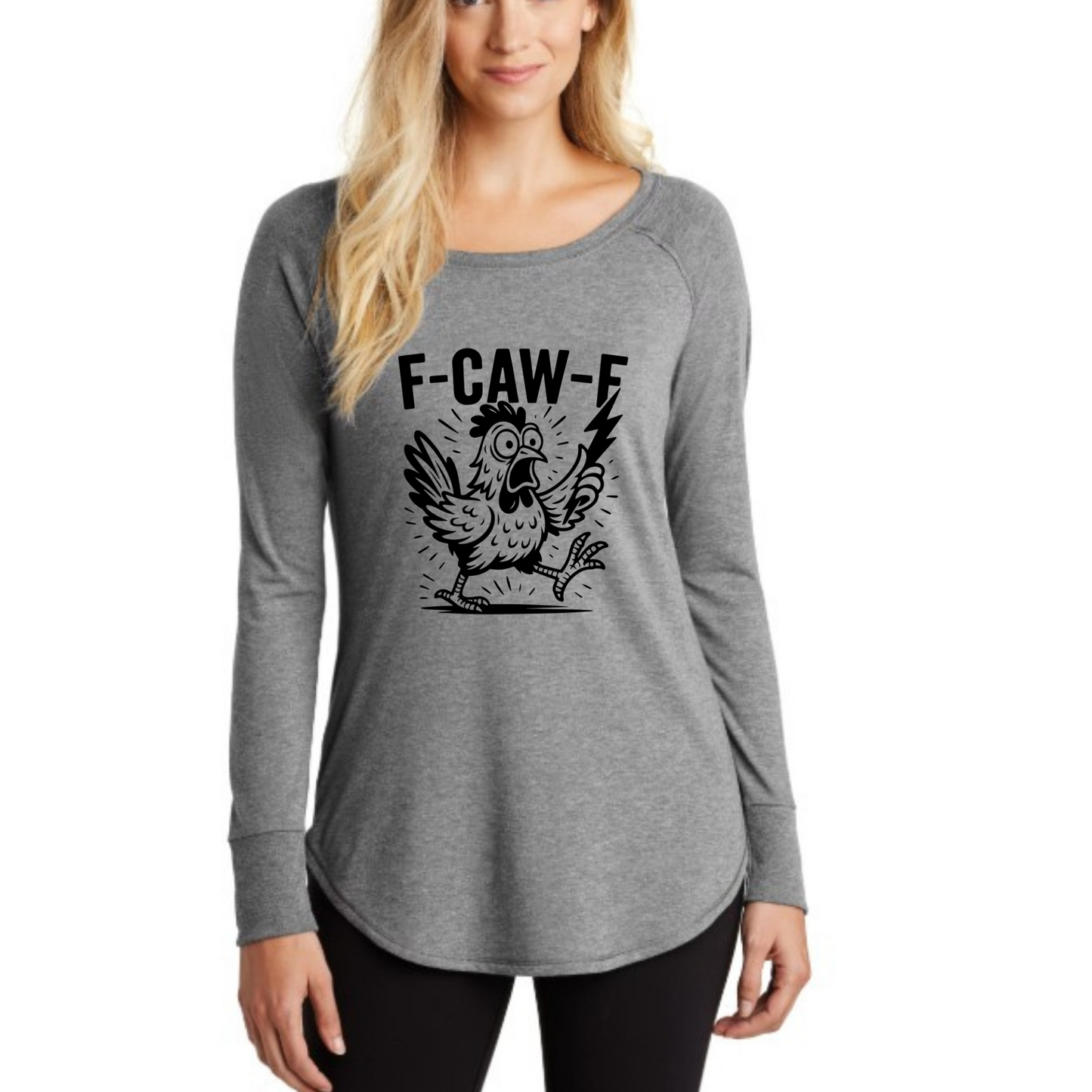F-CAW-F chicken funny shirt for women