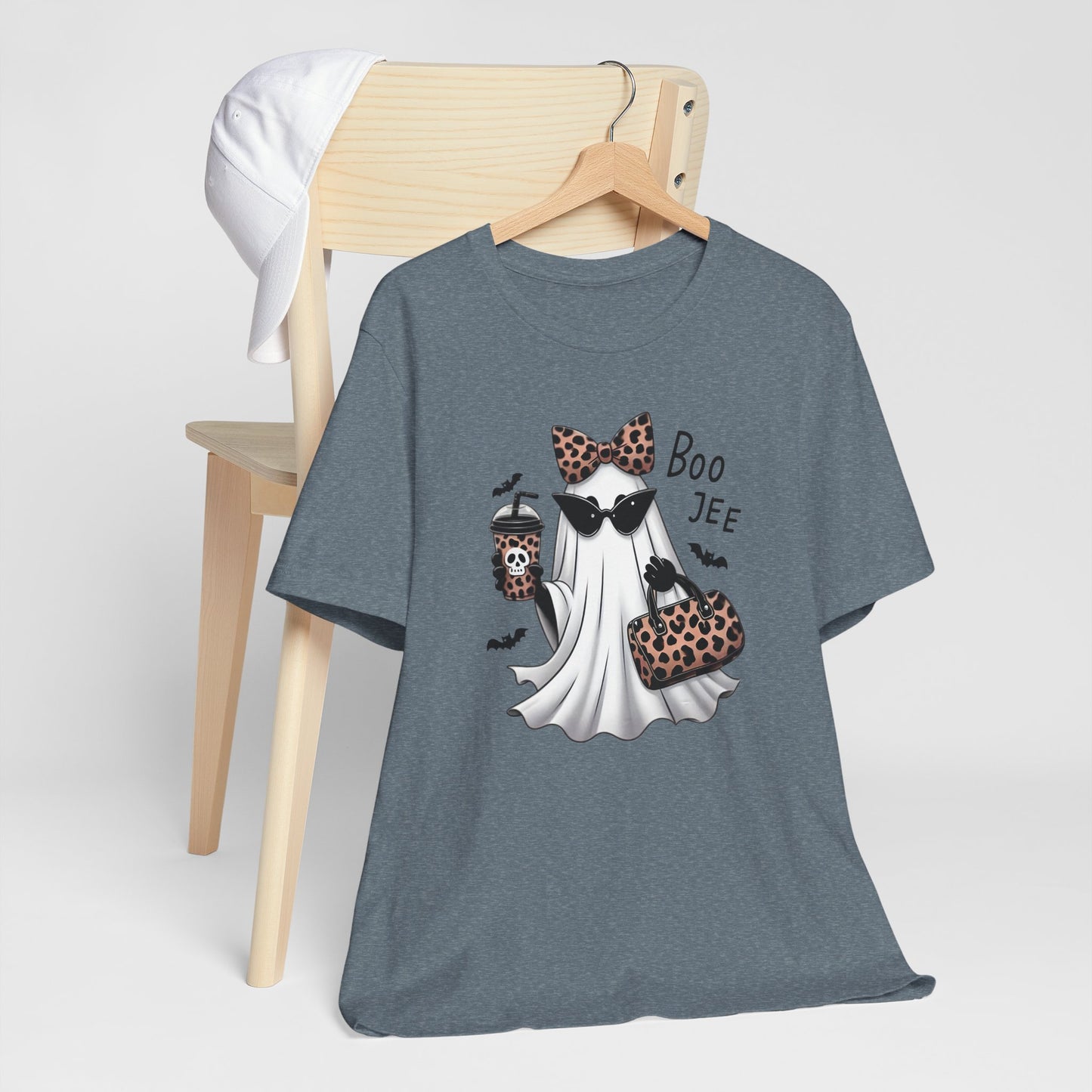 Boo Leopard Ghost Halloween Tee