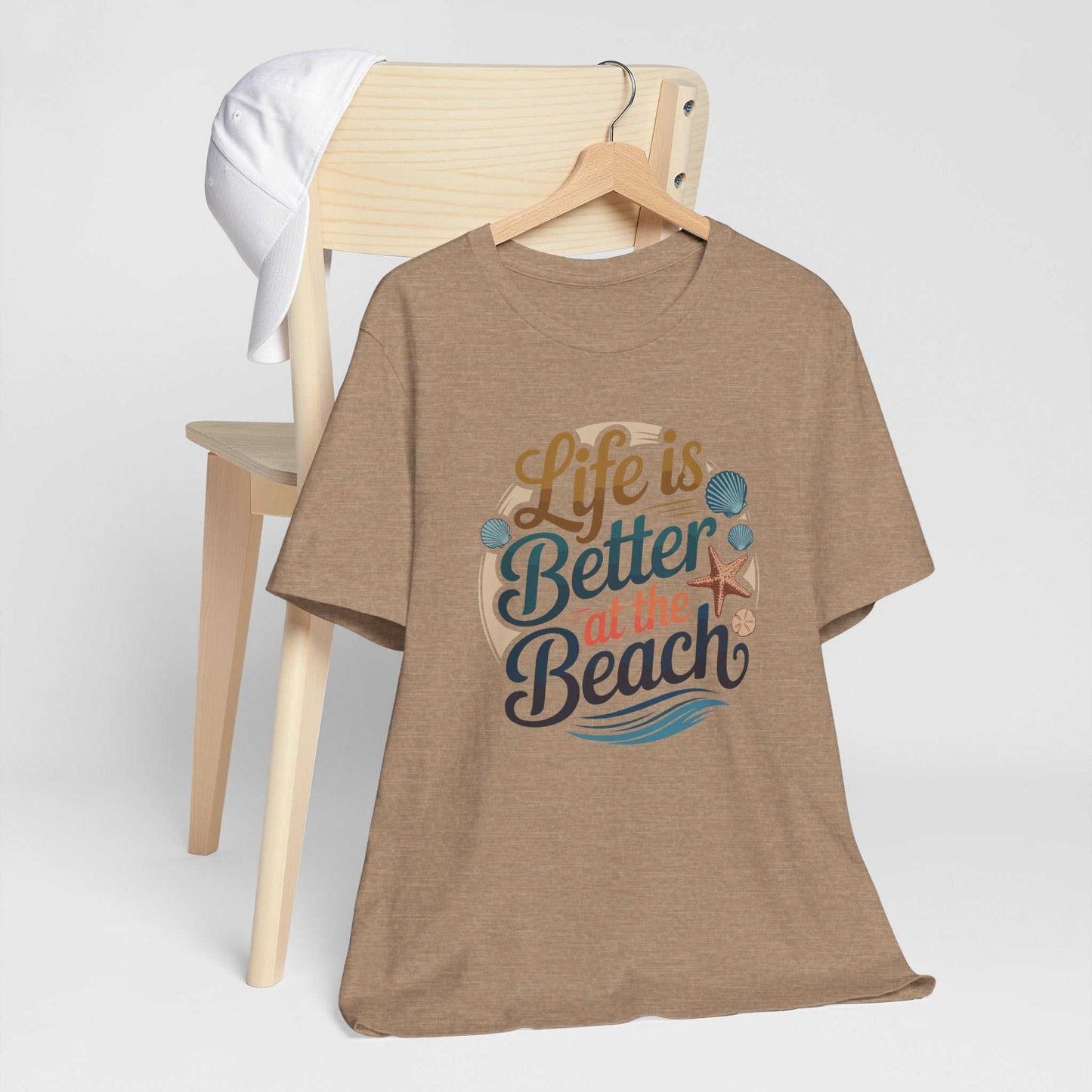 Life Is Better at the Beach Shirt - tan