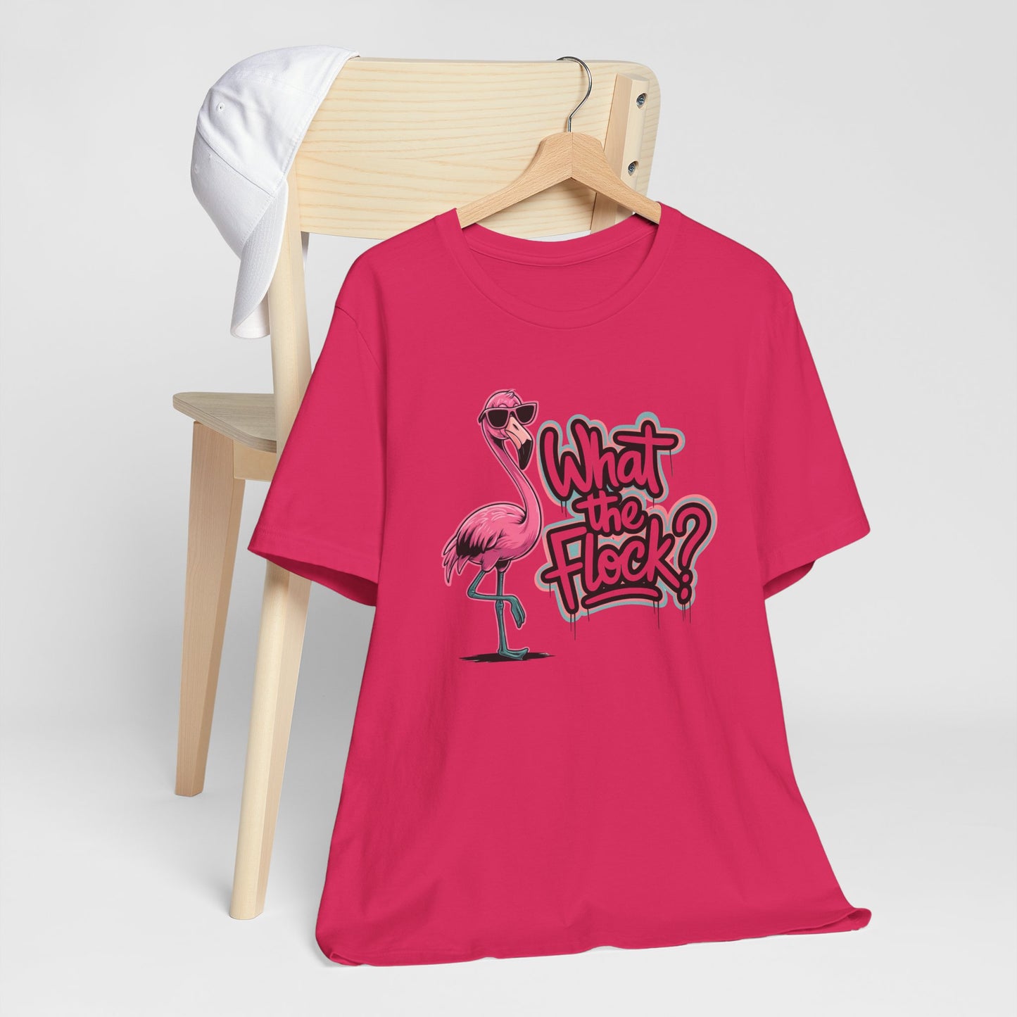 Funny Flamingo Shirt – What The Flock Summer Graphic Tee for Women