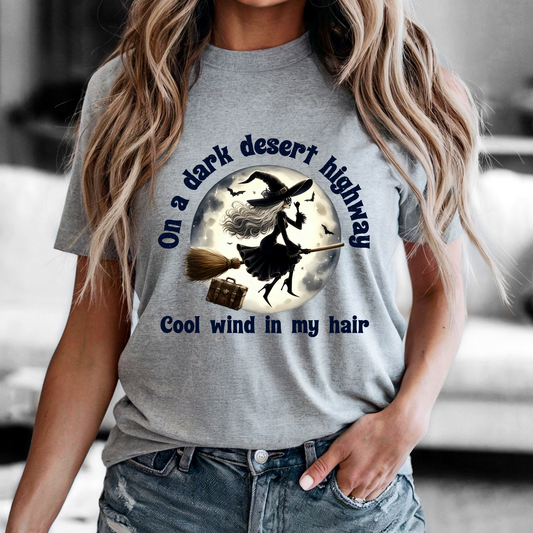 Dark Desert Highway Halloween Shirt
