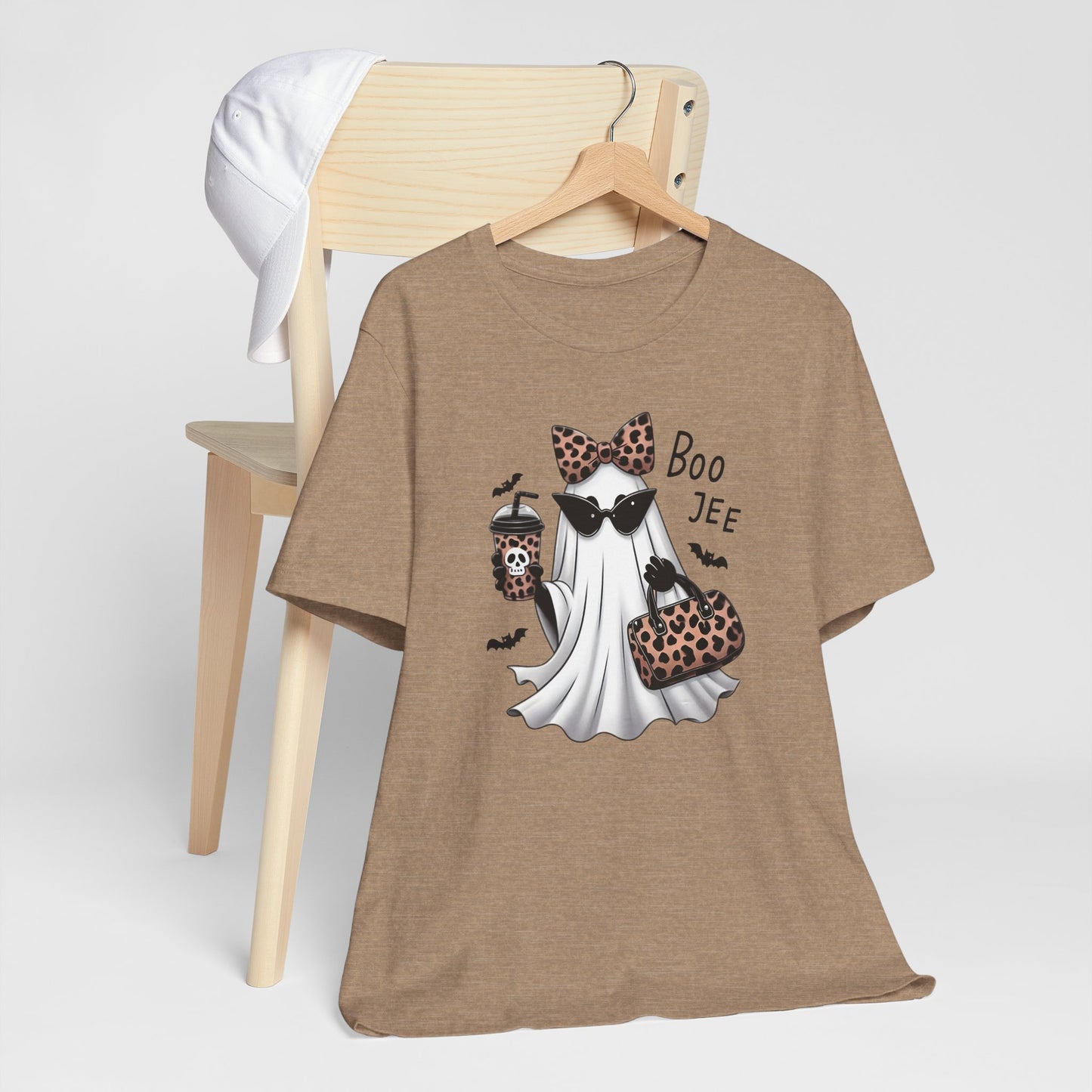 Boo Leopard Ghost Halloween Tee