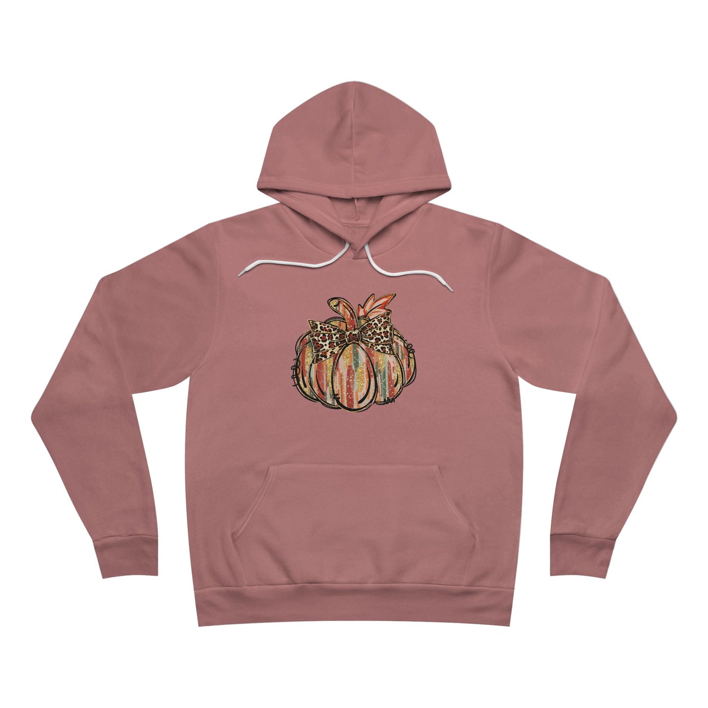 Leopard Bow Pumpkin Hoodie – Cute Fall Graphic Sweatshirt