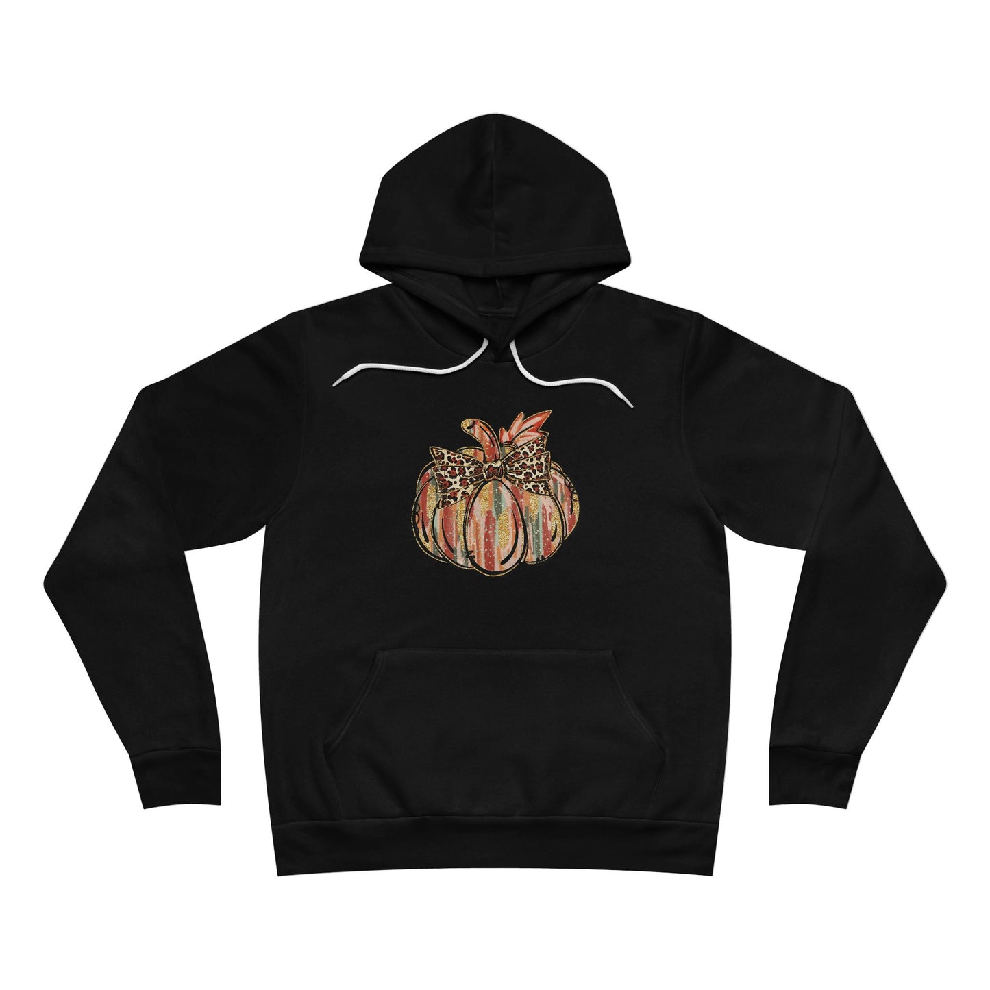 Leopard Bow Pumpkin Hoodie – Cute Fall Graphic Sweatshirt