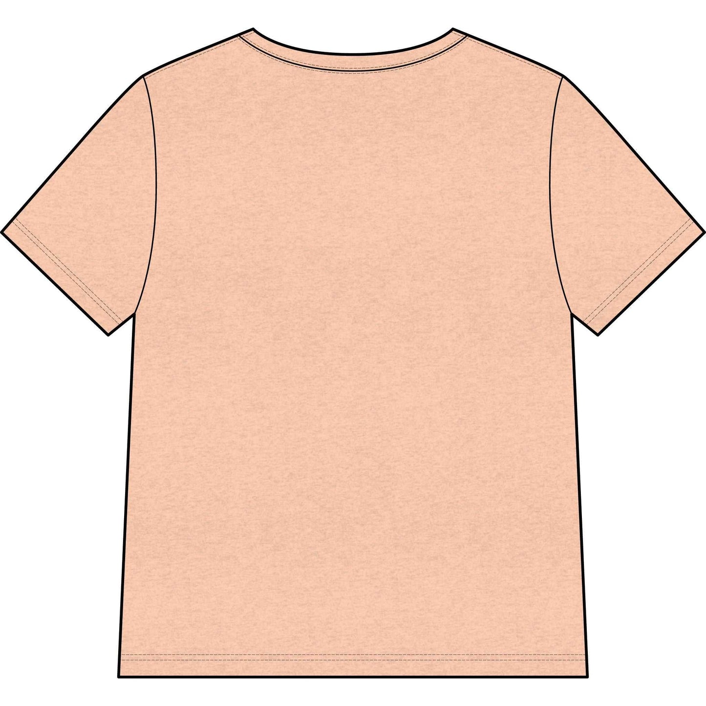 Fire red Be Unstoppable Women’s V-Neck Tee with golden script and heart detail