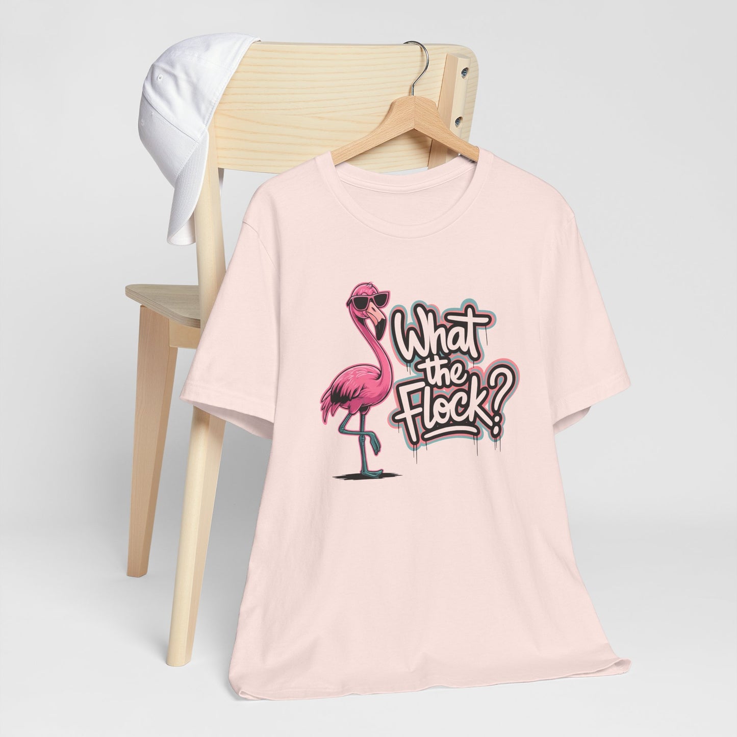 Funny Flamingo Shirt – What The Flock Summer Graphic Tee for Women