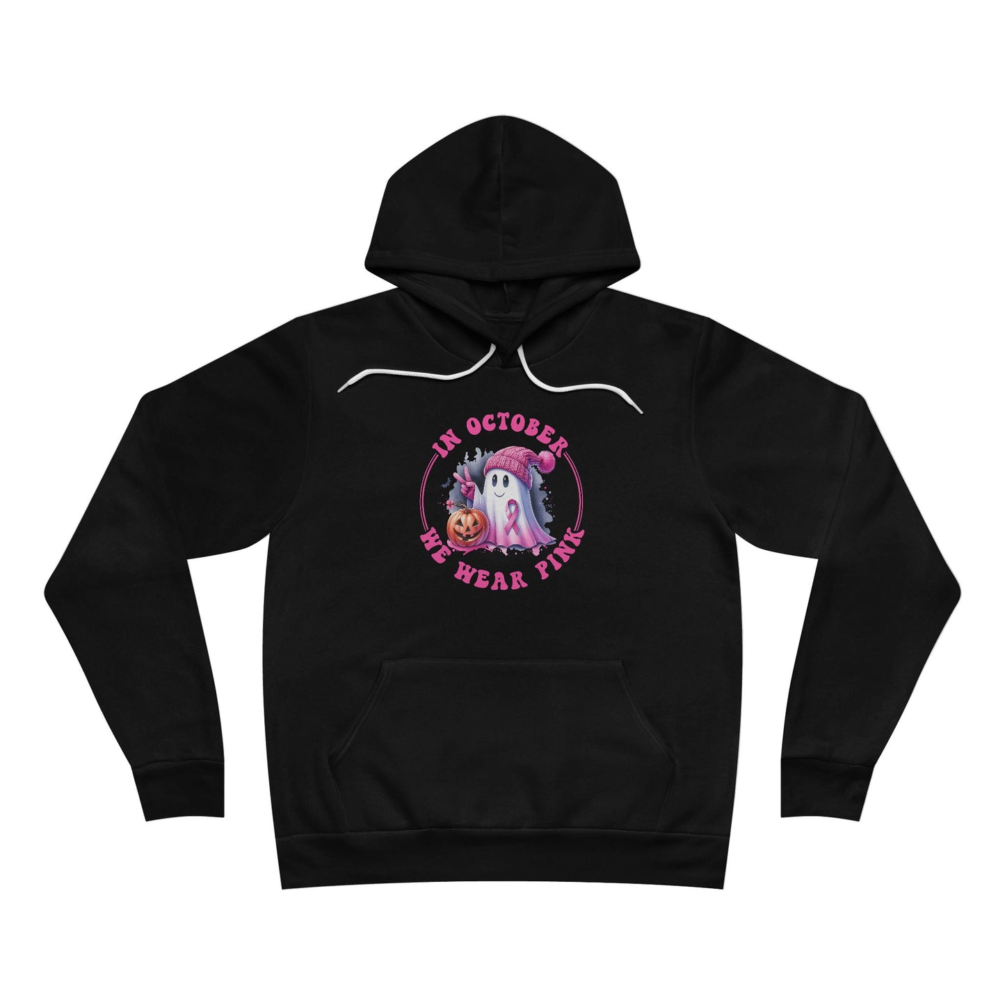 In October We Wear Pink Breast Cancer Awareness Halloween Hoodie