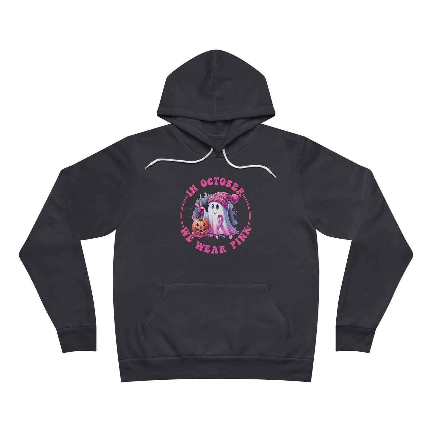 In October We Wear Pink Breast Cancer Awareness Halloween Hoodie