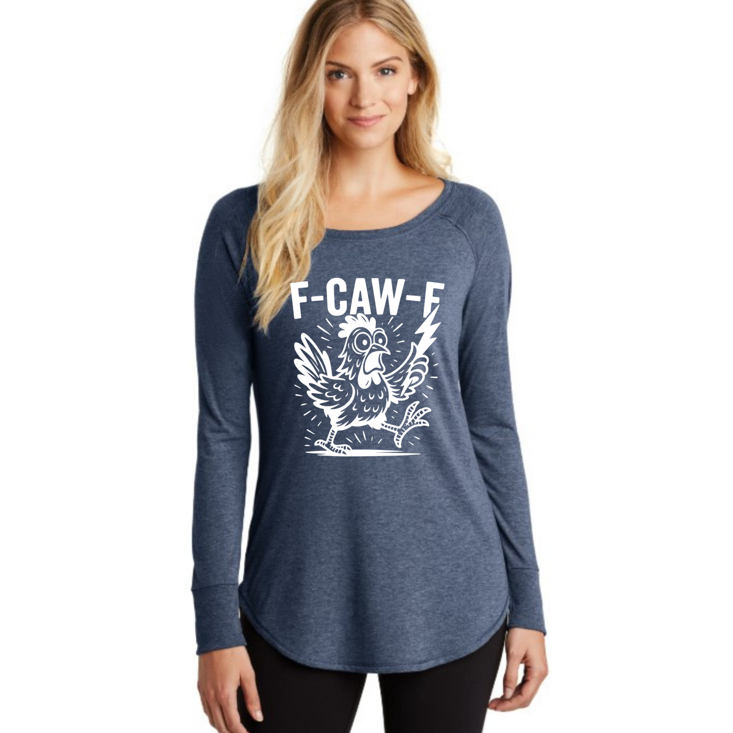 F-CAW-F chicken funny shirt for women