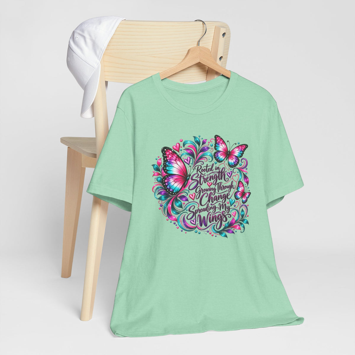 Rooted in Strength Women's Butterfly Graphic Tee