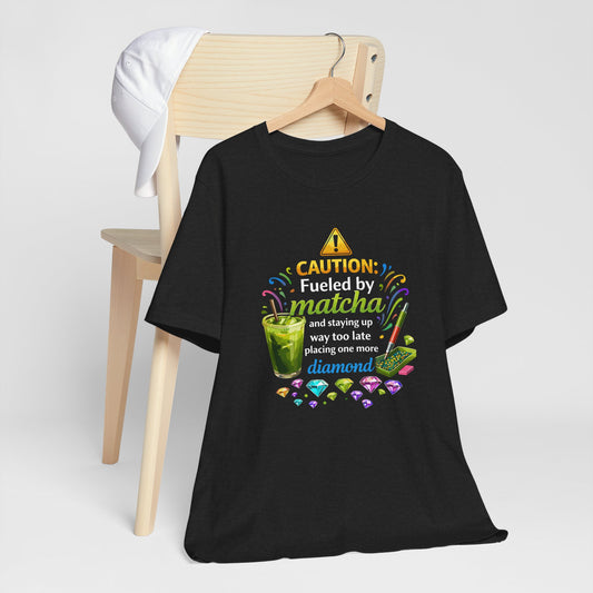 Matcha Gamer T‑Shirt — "Caution: Fueled by Matcha" Tee for Late‑Night Gamers