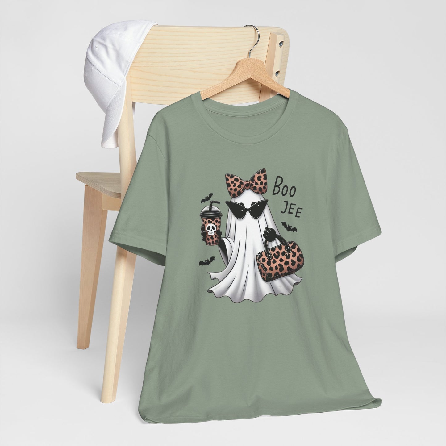 Boo Leopard Ghost Halloween Tee